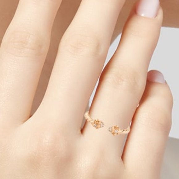 DAVID YURMAN 18K ROSE GOLD & DIAMOND RENAISSANCE BAND RING - Picture 8 of 16